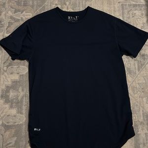 BYLT Basics Drop Cut Signature Blend T Shirt in Navy